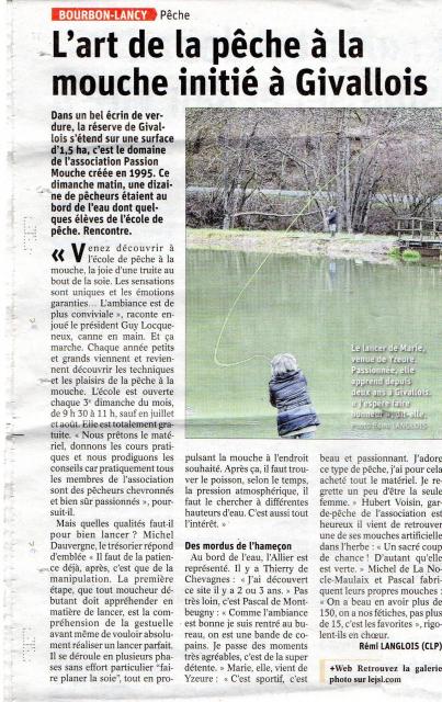 Article du Journal de Saône et Loire de Rémi Langlois