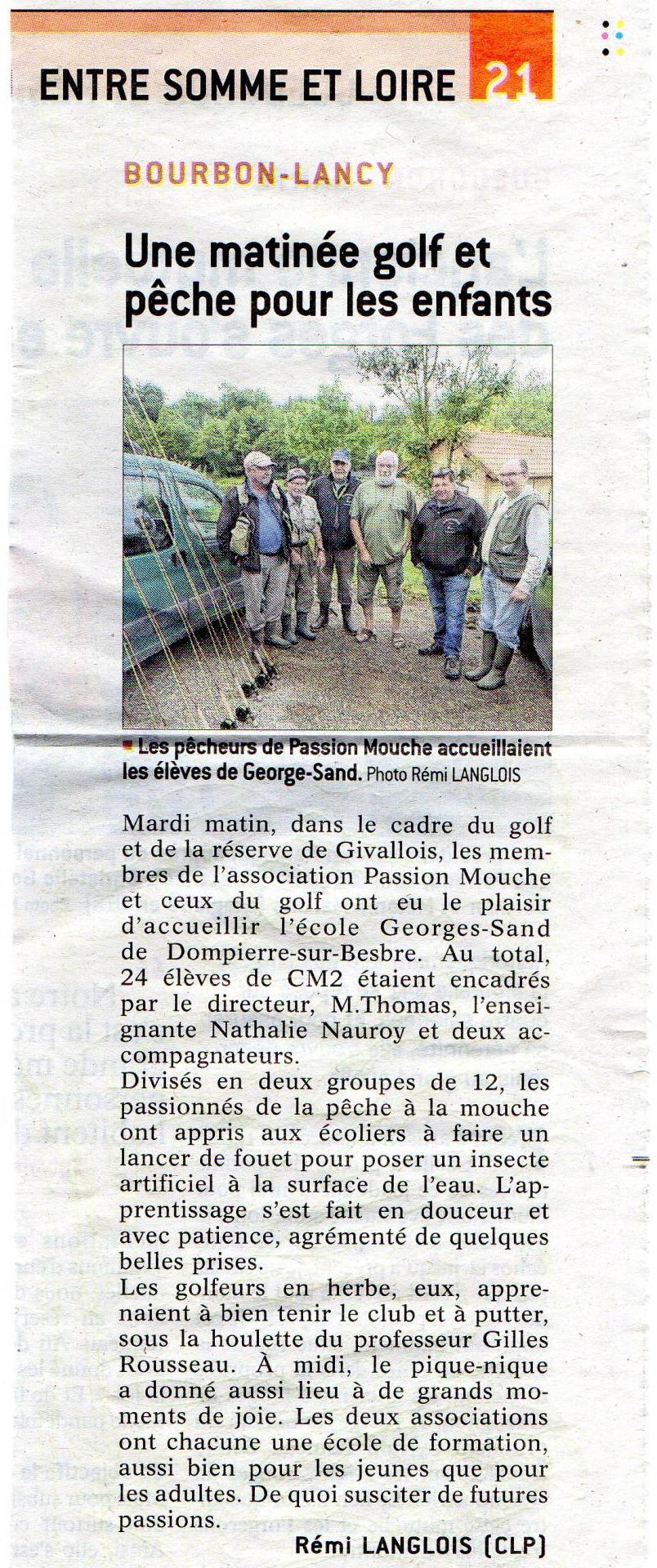 Article du Journal de Saône et Loire